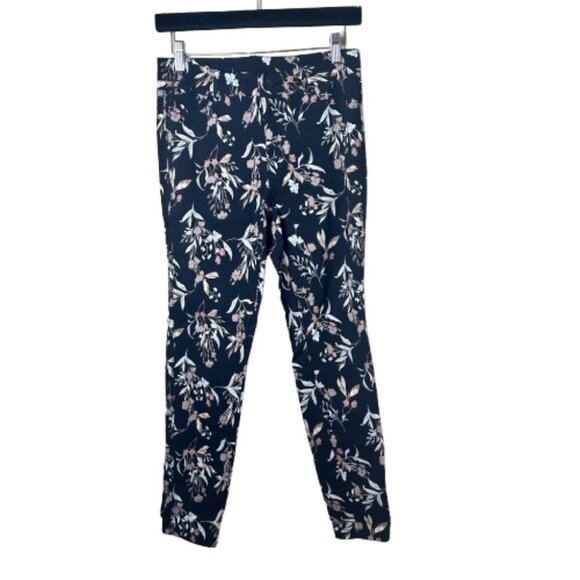 JULES & LEOPOLD Casual Stretch Floral Trousers Pants Size Small - Picture 1 of 9